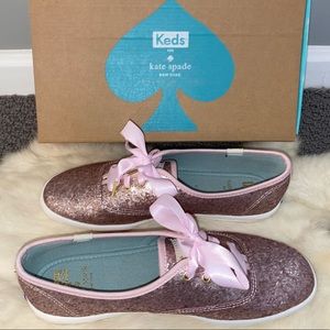 Kate Spade/Keds - Pink Glitter Sneaker